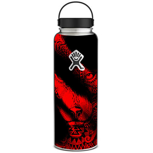  Aztec Lion Red Hydroflask 40oz Wide Mouth Skin