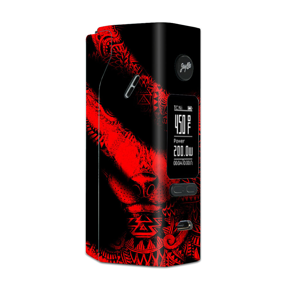  Aztec Lion Red Wismec Reuleaux RX 2/3 combo kit Skin