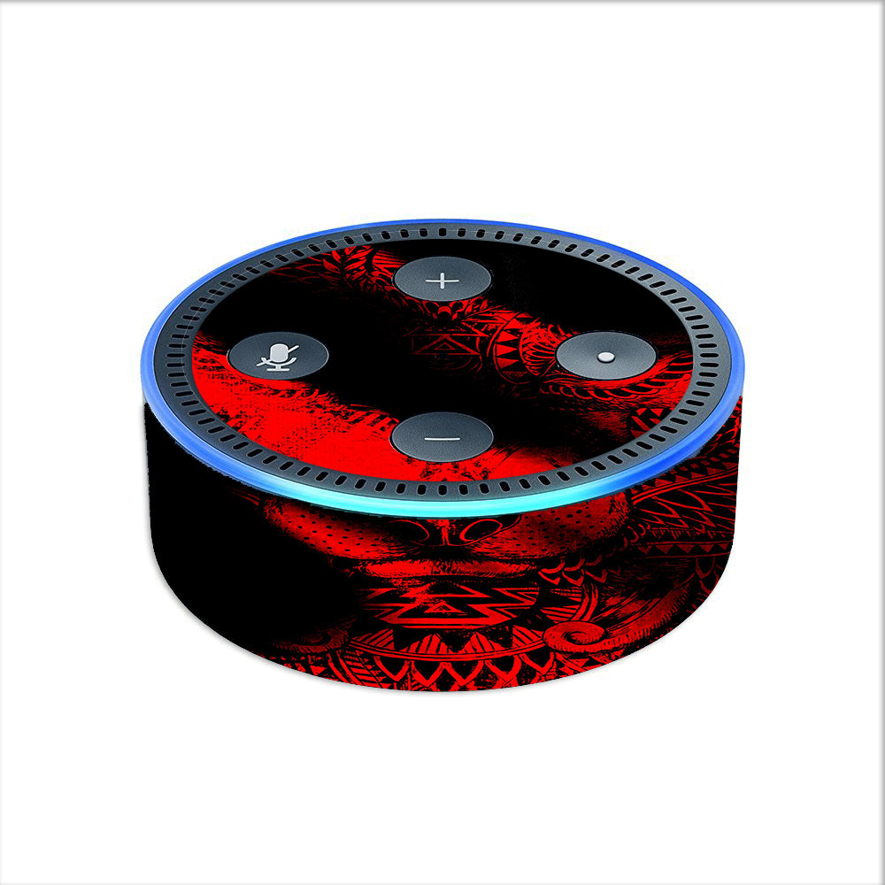  Aztec Lion Red Amazon Echo Dot 2nd Gen Skin