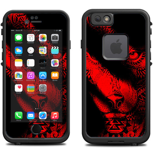  Aztec Lion Red Lifeproof Fre iPhone 6 Skin