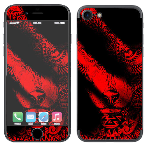  Aztec Lion Red Apple iPhone 7 or iPhone 8 Skin