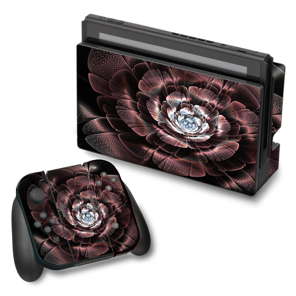  Abstract Rose Flower Nintendo Switch Skin