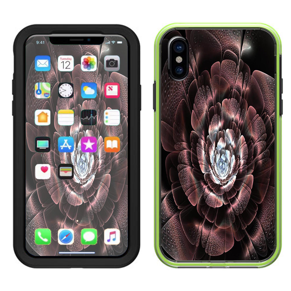  Abstract Rose Flower Lifeproof Slam Case iPhone X Skin