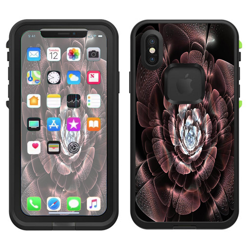  Abstract Rose Flower Lifeproof Fre Case iPhone X Skin