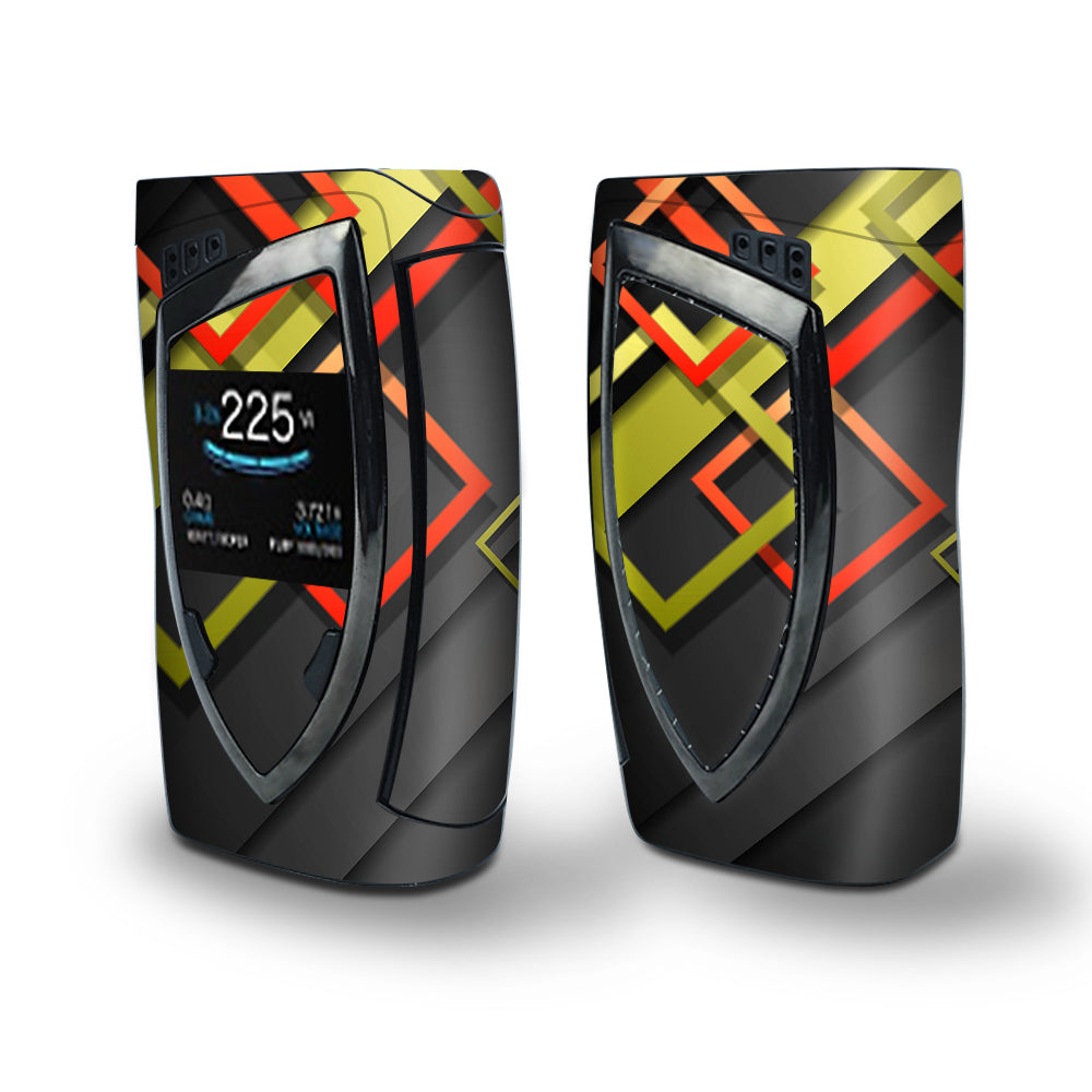 Skin Decal Vinyl Wrap for Smok Devilkin Kit 225w Vape (includes TFV12 Prince Tank Skins) skins cover/ Tech Abstract