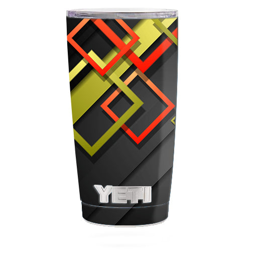  Tech Abstract Yeti 20oz Rambler Tumbler Skin