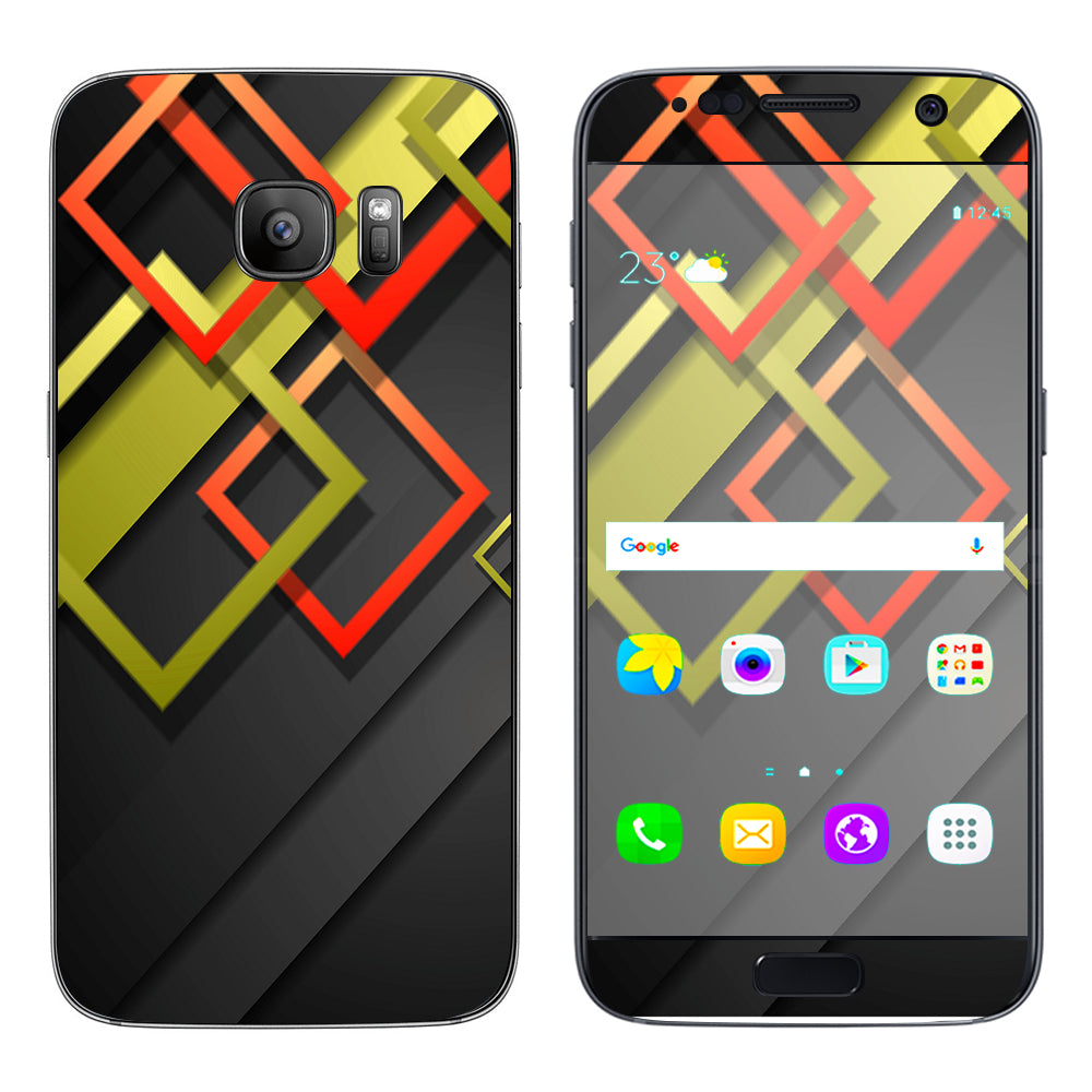  Tech Abstract Samsung Galaxy S7 Skin