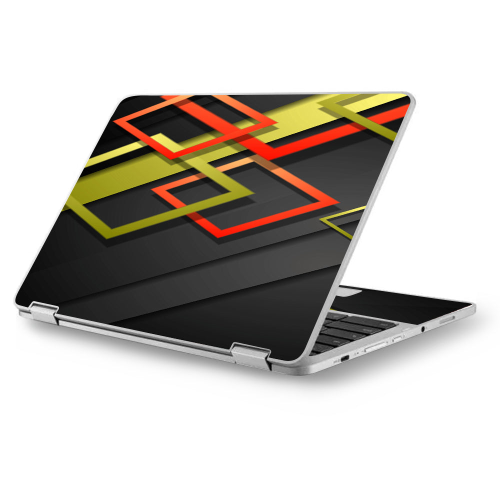  Tech Abstract Asus Chromebook Flip 12.5" Skin