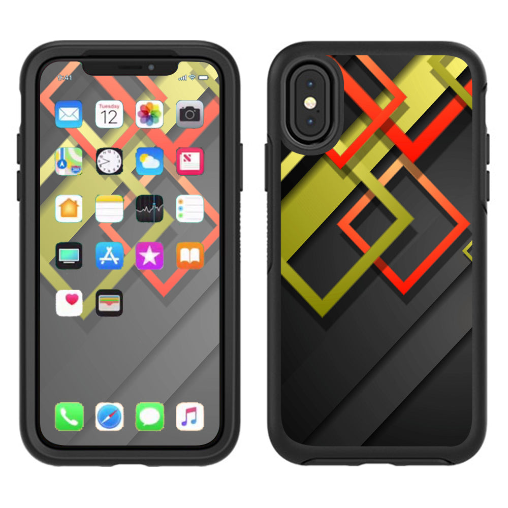  Tech Abstract Otterbox Defender Apple iPhone X Skin