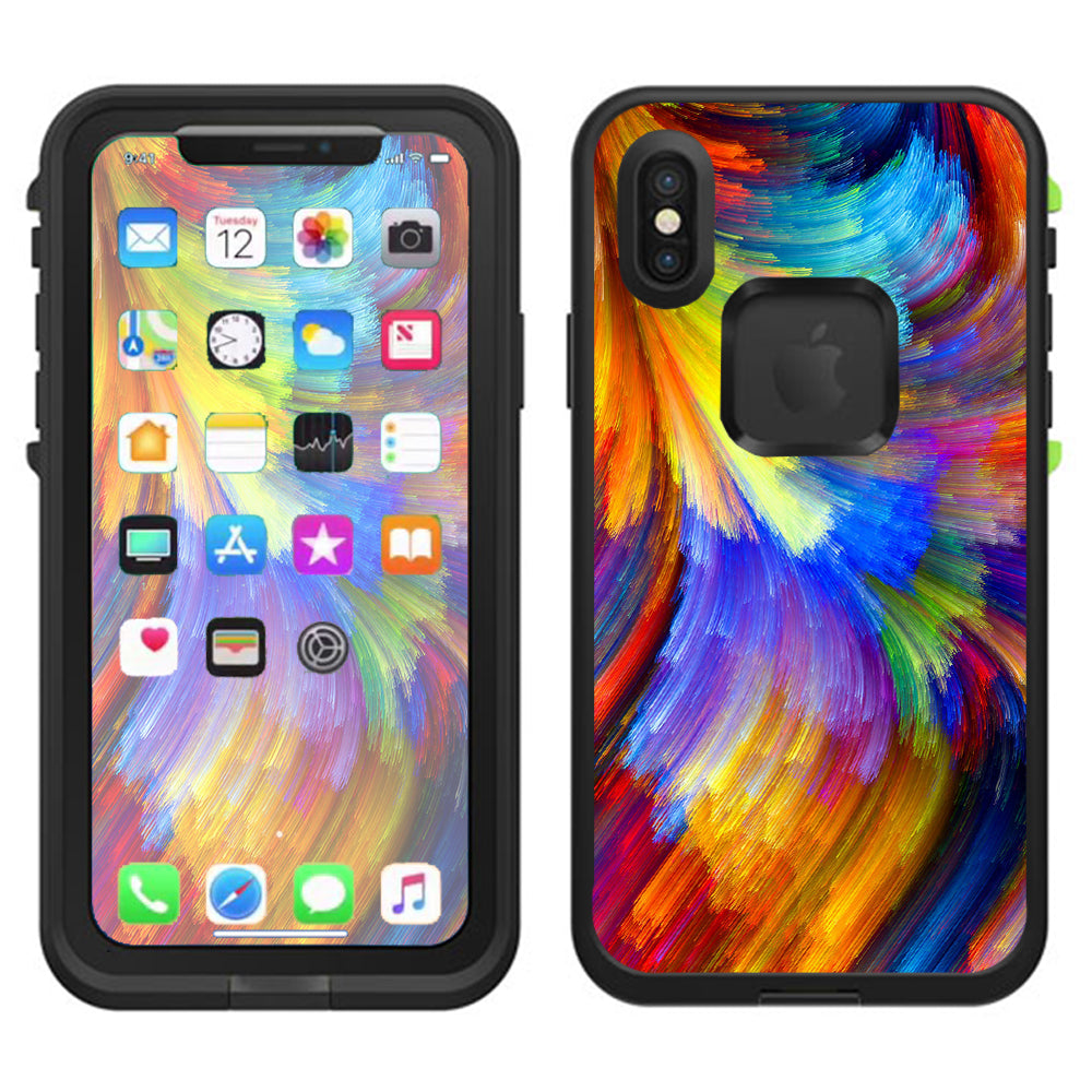  Watercolor Paint Lifeproof Fre Case iPhone X Skin