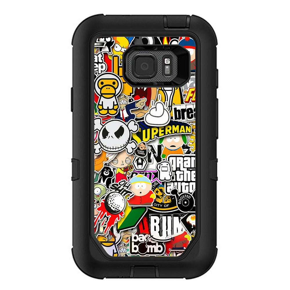  Sticker Slap Otterbox Defender Samsung Galaxy S7 Active Skin