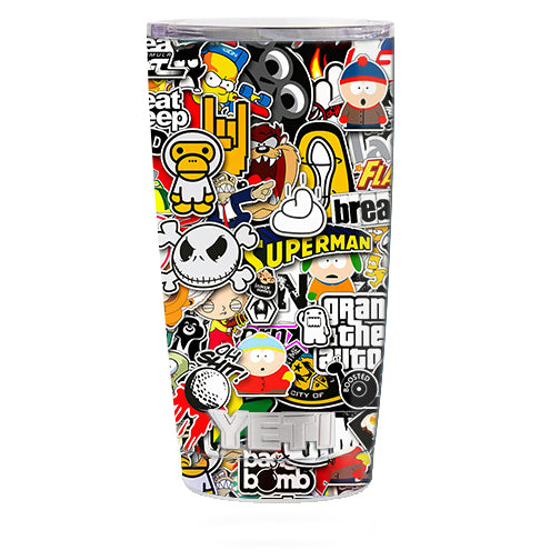  Sticker Slap Yeti 20oz Rambler Tumbler Skin