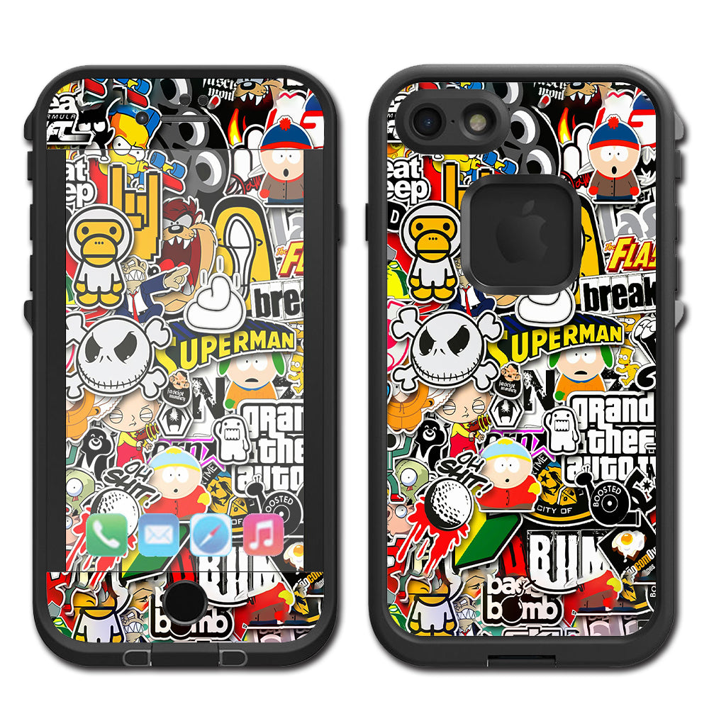  Sticker Slap Lifeproof Fre iPhone 7 or iPhone 8 Skin