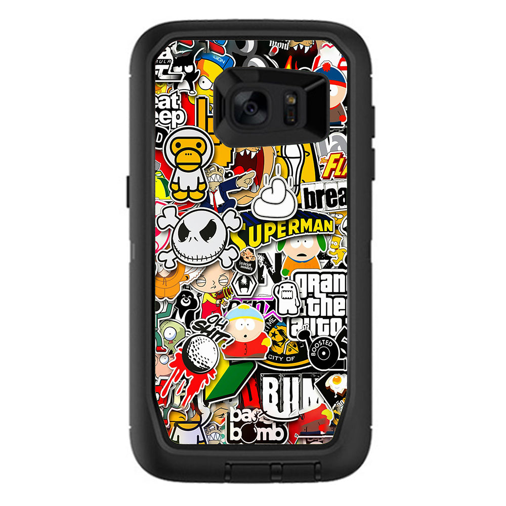  Sticker Slap Otterbox Defender Samsung Galaxy S7 Edge Skin