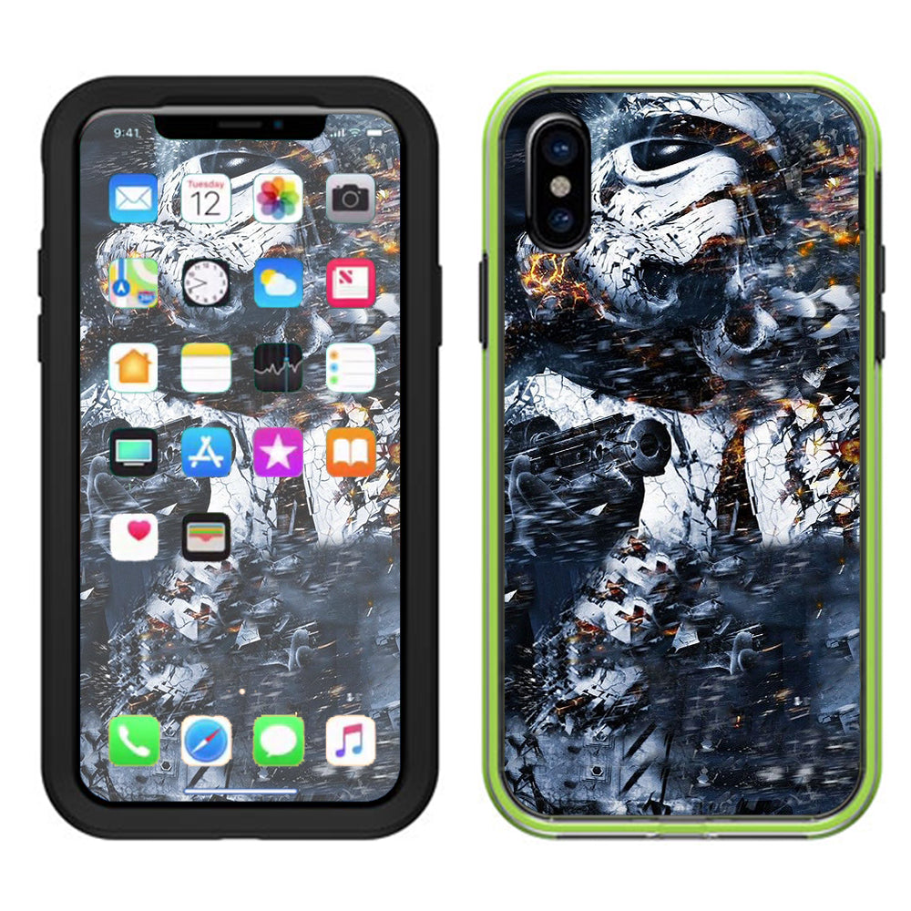  Crazy Storm Guy Lifeproof Slam Case iPhone X Skin