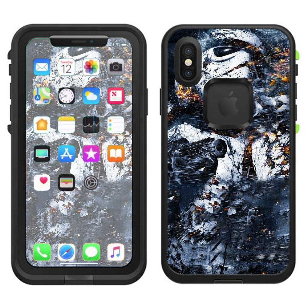  Crazy Storm Guy Lifeproof Fre Case iPhone X Skin