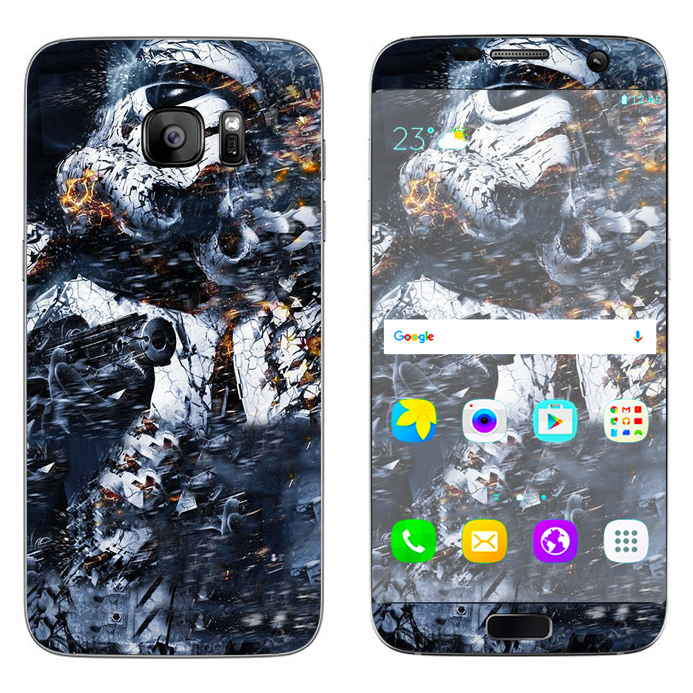  Crazy Storm Guy Samsung Galaxy S7 Edge Skin
