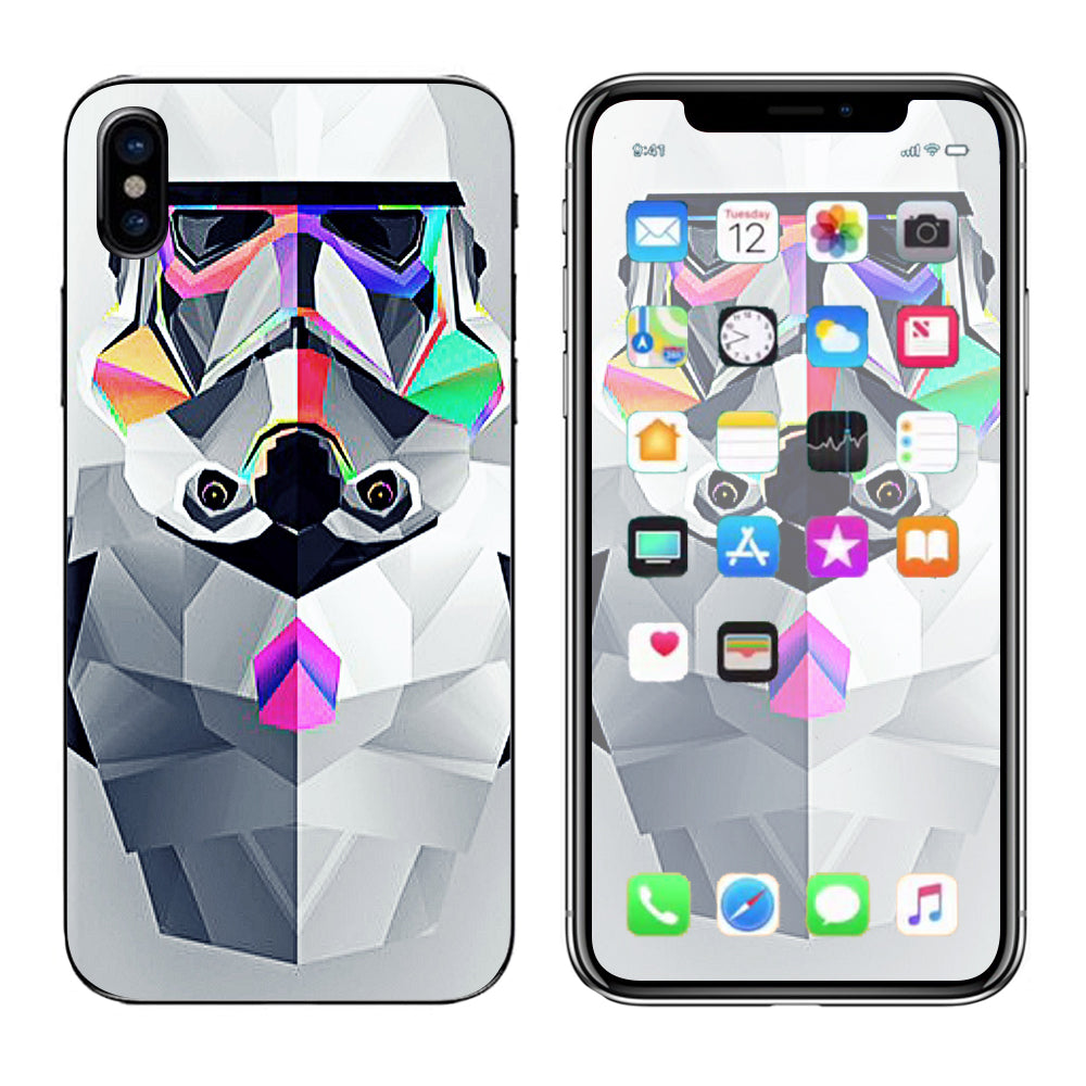  Abstract Trooper Apple iPhone X Skin