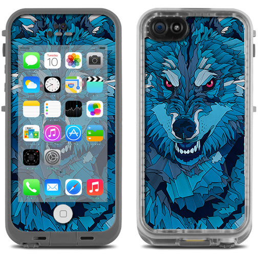  Blue Wolf Lifeproof Fre iPhone 5C Skin