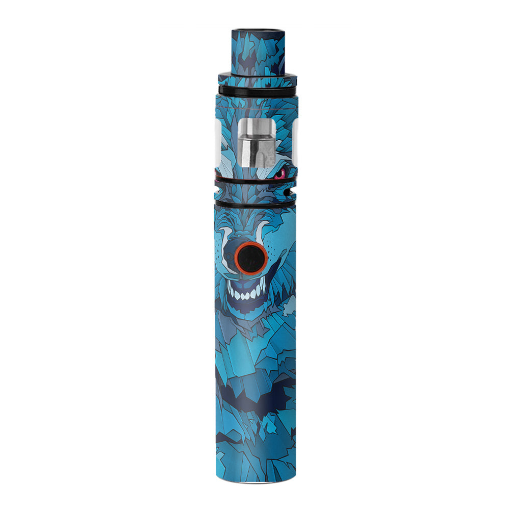  Blue Wolf Smok Stick V8 Skin