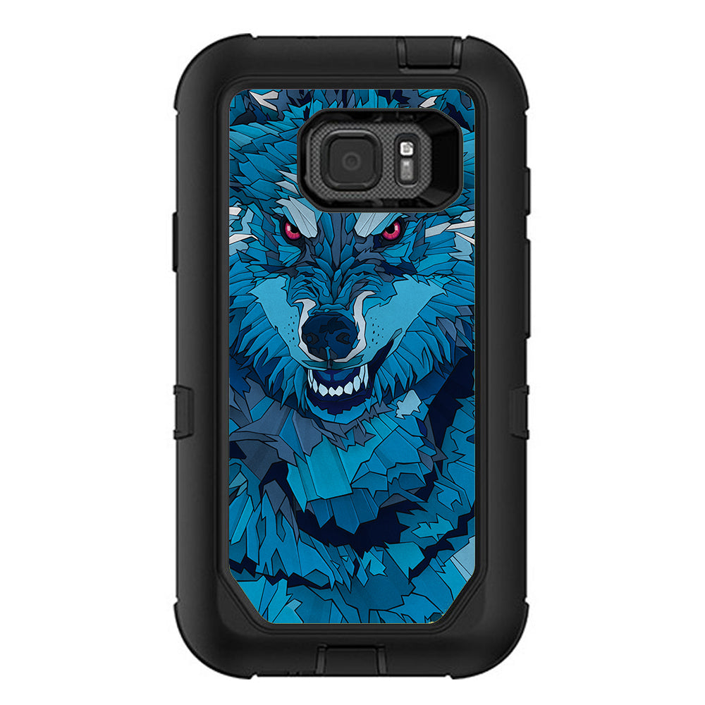  Blue Wolf Otterbox Defender Samsung Galaxy S7 Active Skin