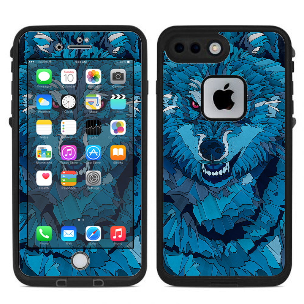 Blue Wolf Lifeproof Fre iPhone 7 Plus or iPhone 8 Plus Skin
