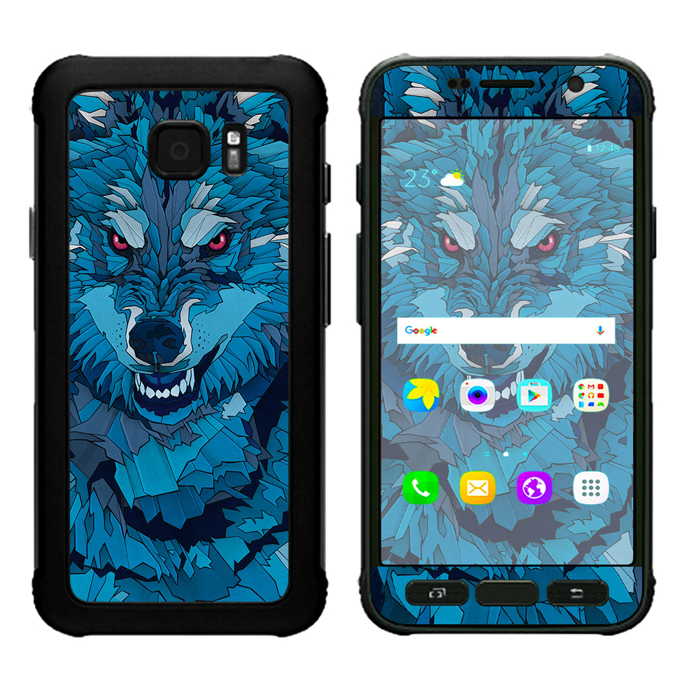  Blue Wolf Samsung Galaxy S7 Active Skin