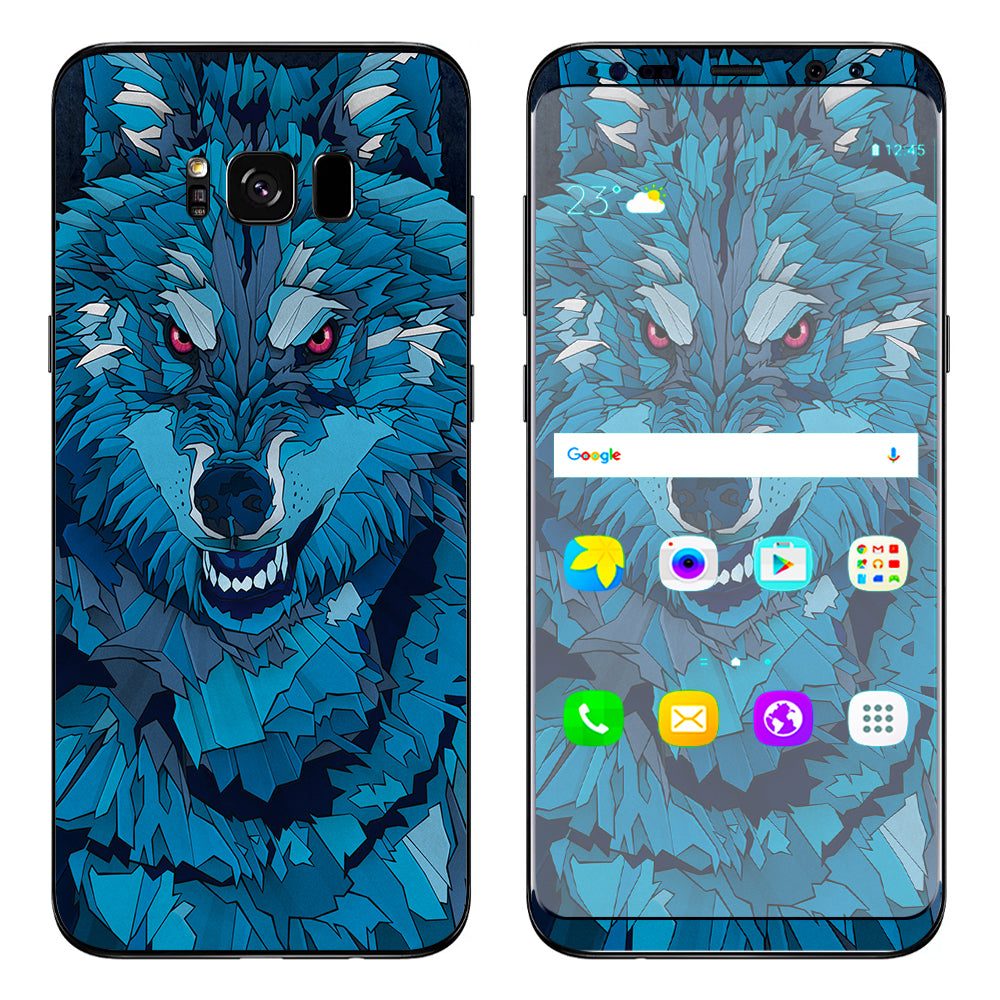  Blue Wolf Samsung Galaxy S8 Plus Skin
