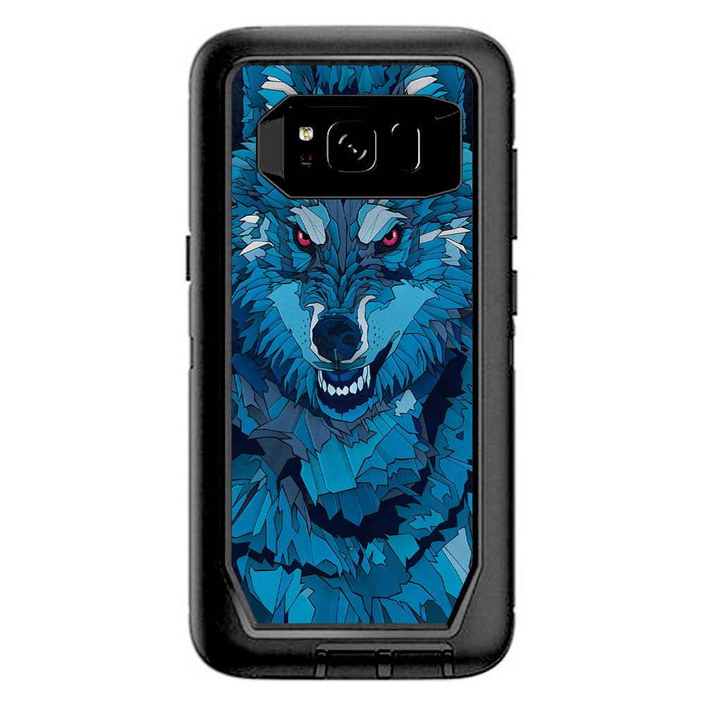  Blue Wolf Otterbox Defender Samsung Galaxy S8 Skin