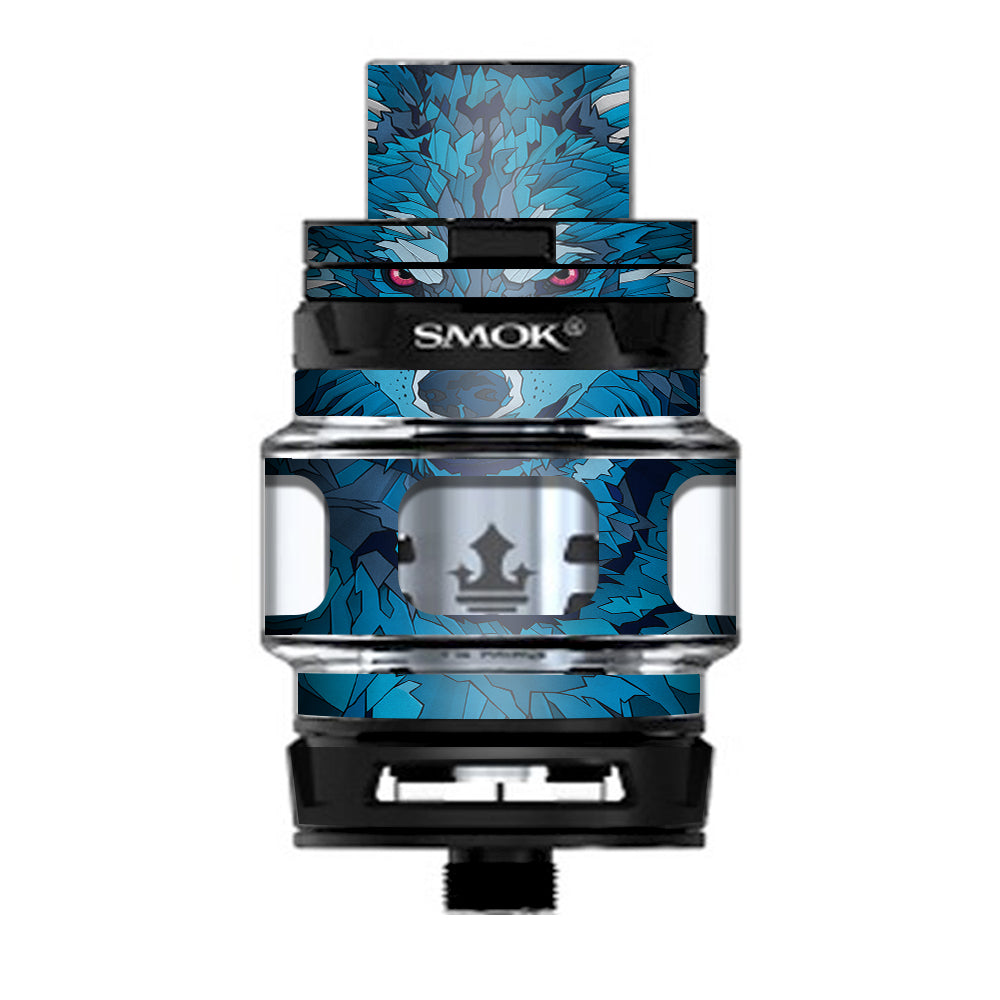  Blue Wolf Prince TFV12 Tank Smok Skin