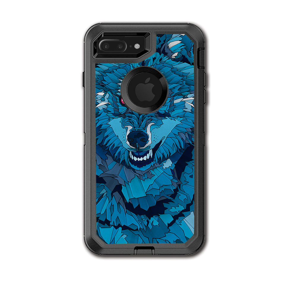  Blue Wolf Otterbox Defender iPhone 7+ Plus or iPhone 8+ Plus Skin