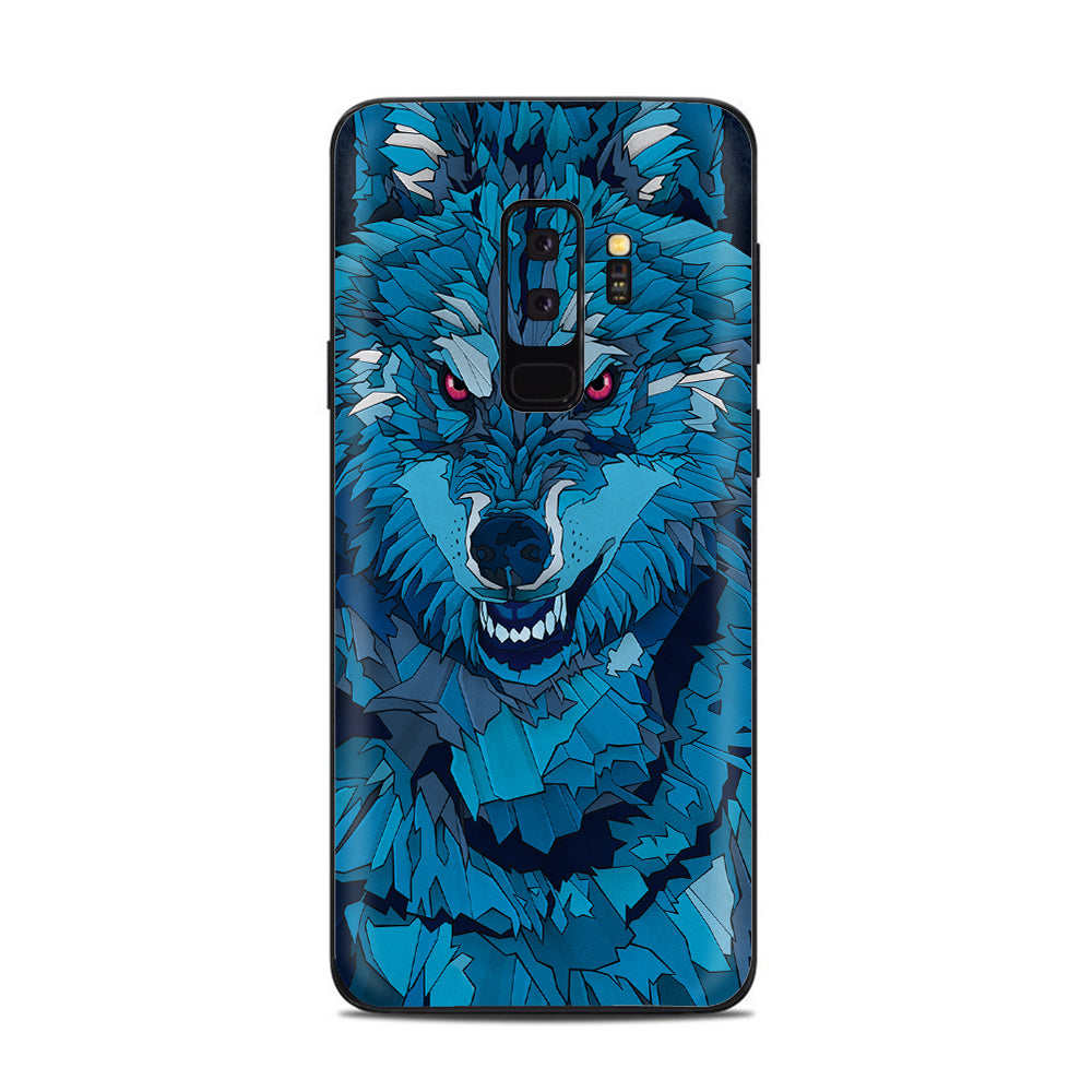  Blue Wolf Samsung Galaxy S9 Plus Skin