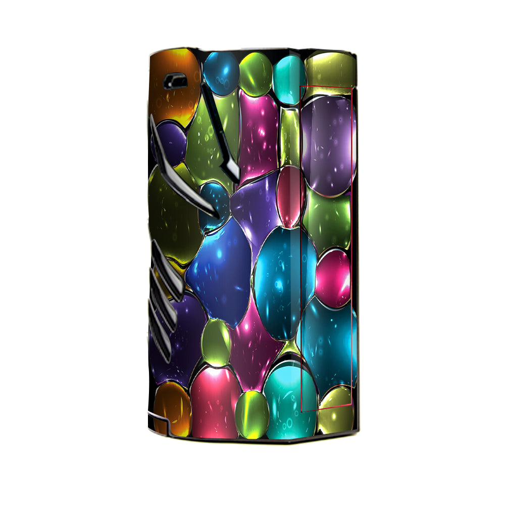  Stained Glass Bubbles T-Priv 3 Smok Skin