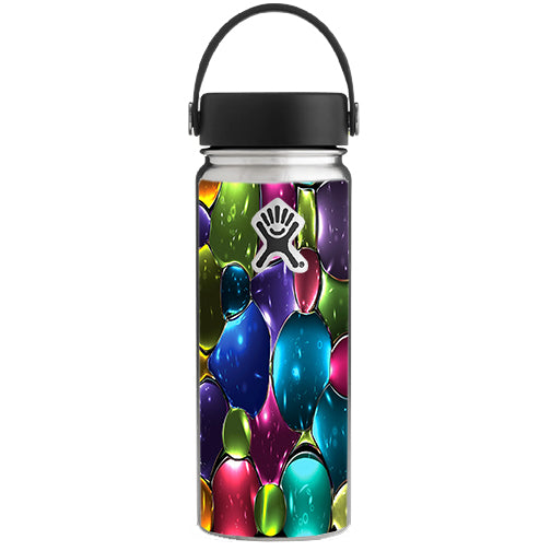  Stained Glass Bubbles Hydroflask 18oz Wide Mouth Skin