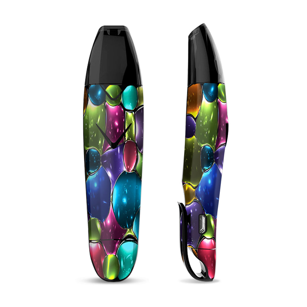 Skin Decal Vinyl Wrap for Suorin Vagon  Vape / Stained Glass Bubbles
