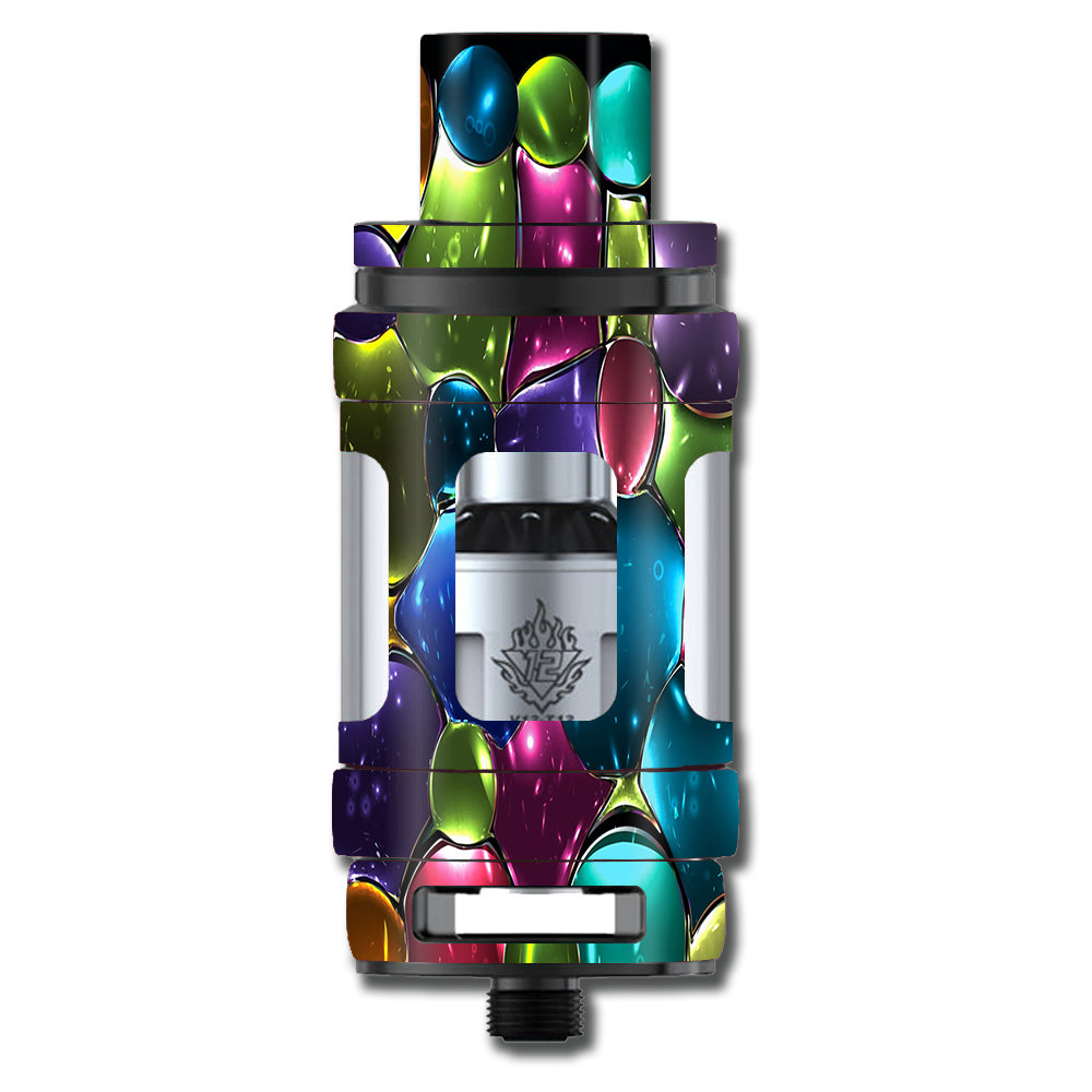  Stained Glass Bubbles Smok TFV12 Tank Skin