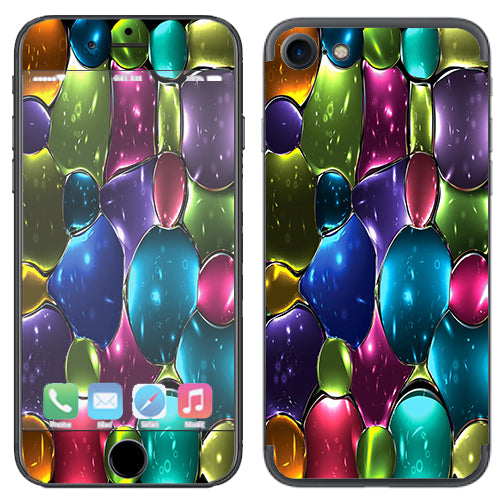  Stained Glass Bubbles Apple iPhone 7 or iPhone 8 Skin