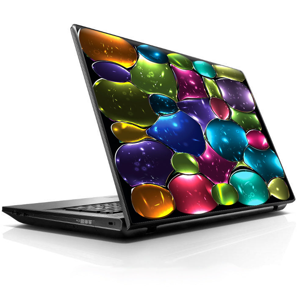  Stained Glass Bubbles Universal 13 to 16 inch wide laptop Skin
