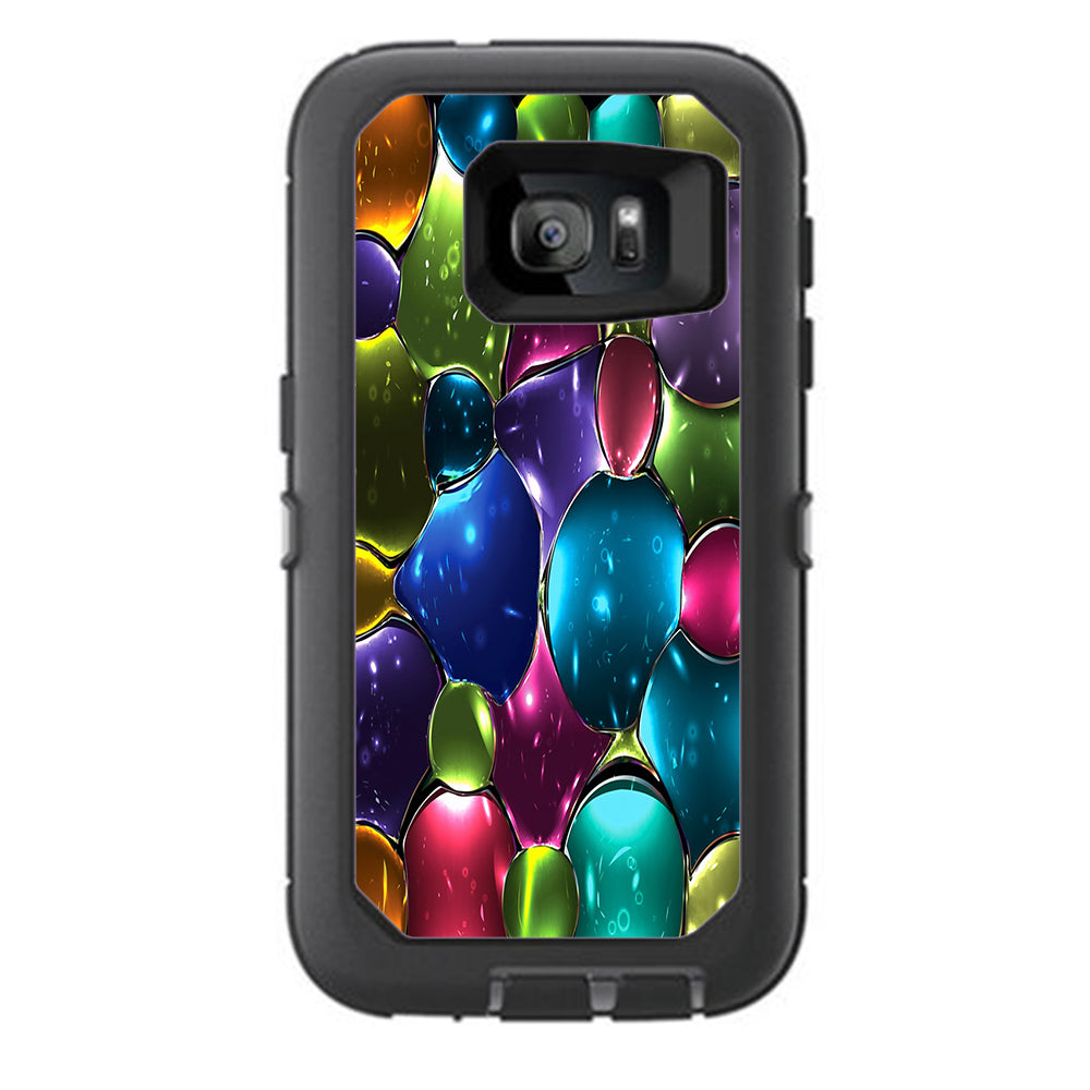  Stained Glass Bubbles Otterbox Defender Samsung Galaxy S7 Skin