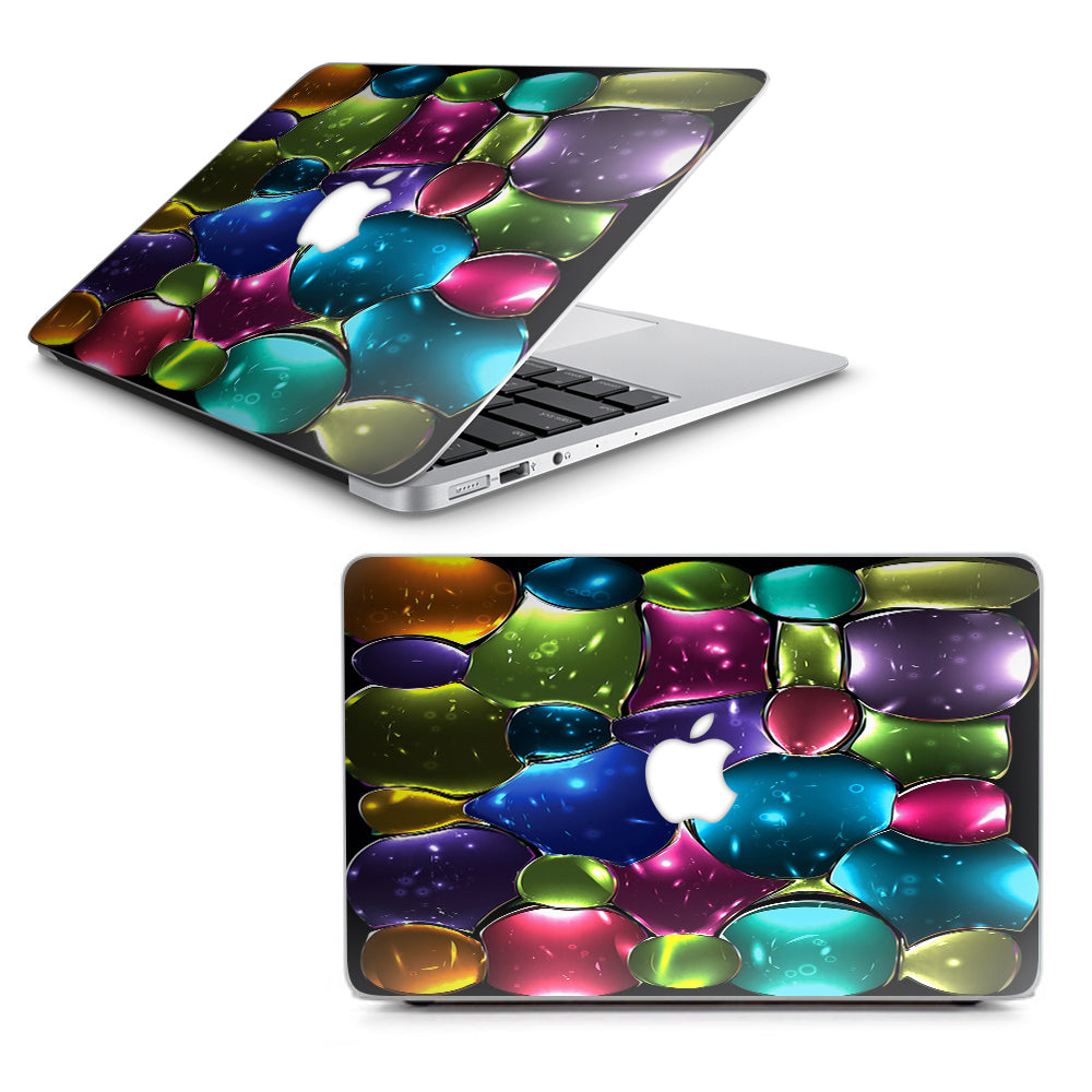  Stained Glass Bubbles Macbook Air 13" A1369 A1466 Skin