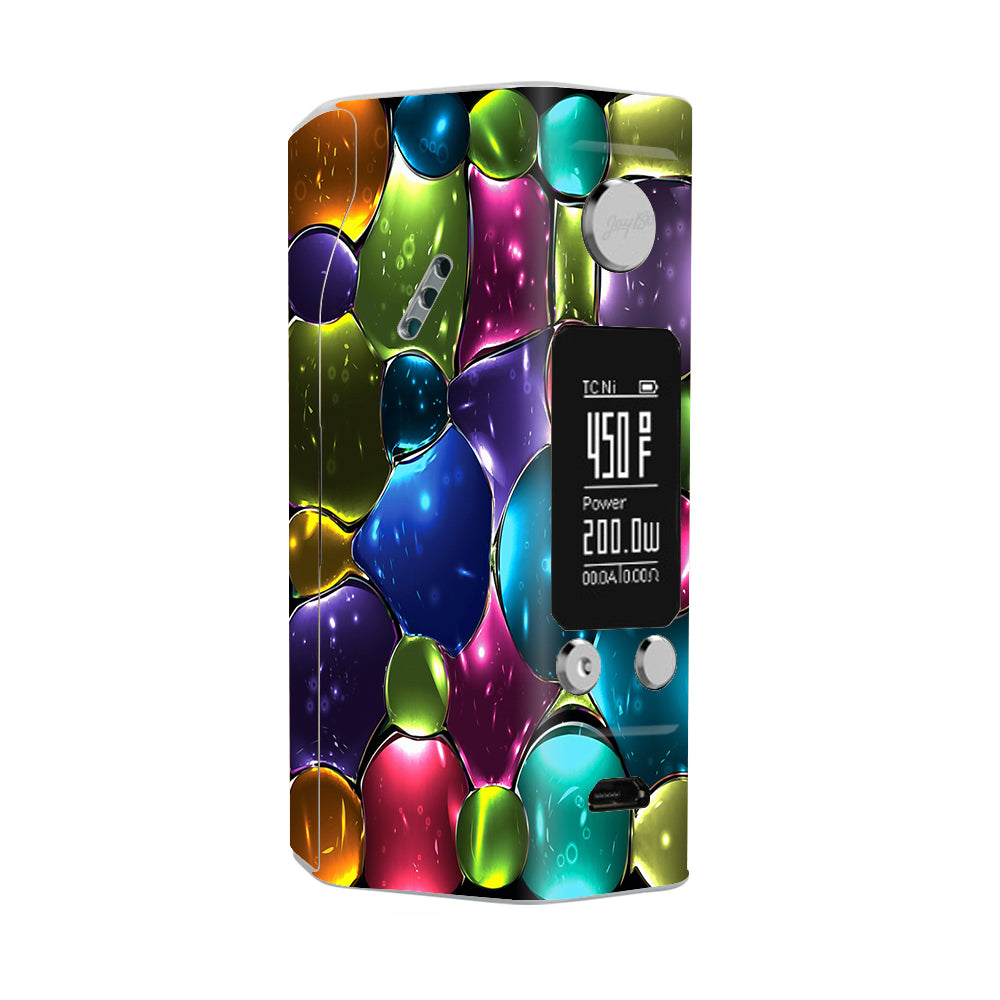  Stained Glass Bubbles Wismec Reuleaux RX200S Skin