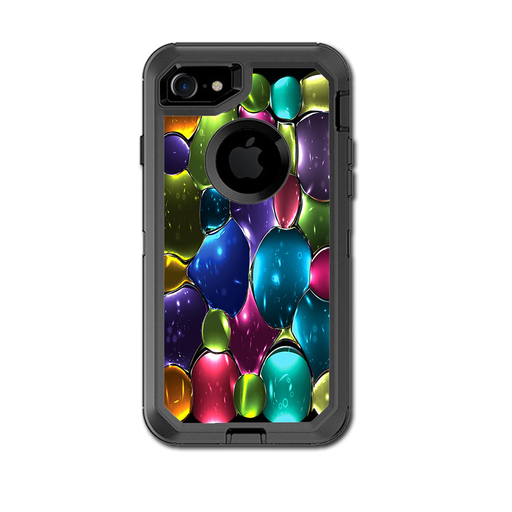  Stained Glass Bubbles Otterbox Defender iPhone 7 or iPhone 8 Skin