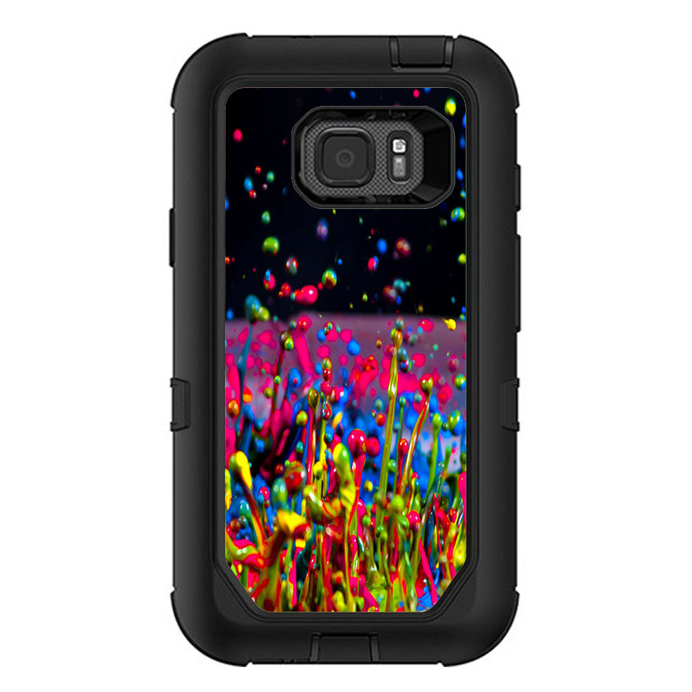  Splash Colorful Paint Otterbox Defender Samsung Galaxy S7 Active Skin