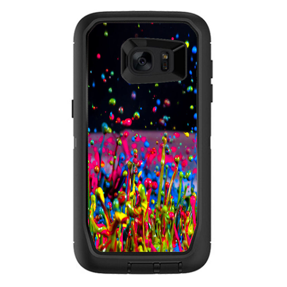  Splash Colorful Paint Otterbox Defender Samsung Galaxy S7 Edge Skin