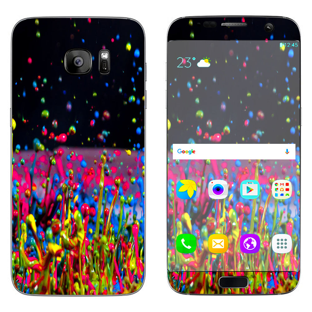  Splash Colorful Paint Samsung Galaxy S7 Edge Skin
