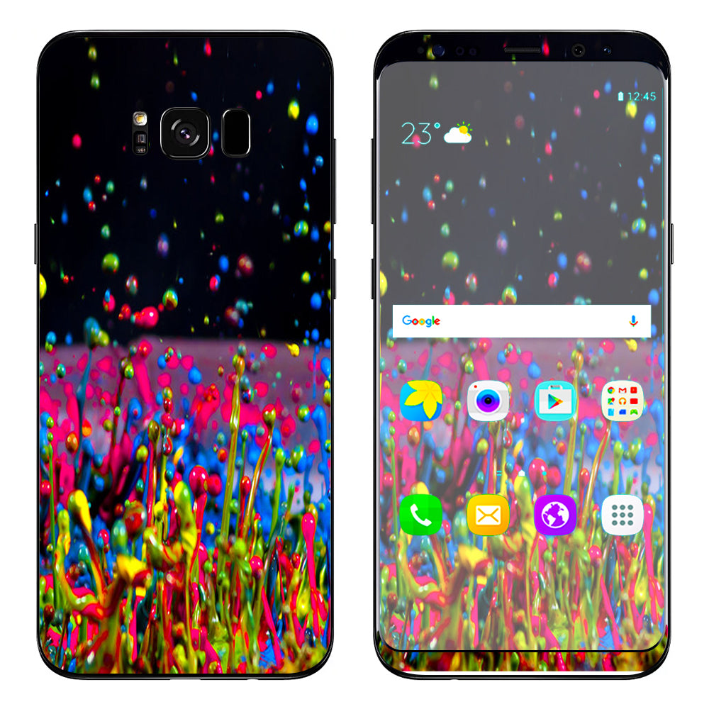  Splash Colorful Paint Samsung Galaxy S8 Skin