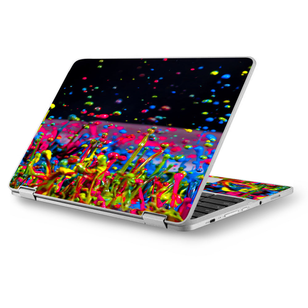  Splash Colorful Paint Asus Chromebook Flip 12.5" Skin