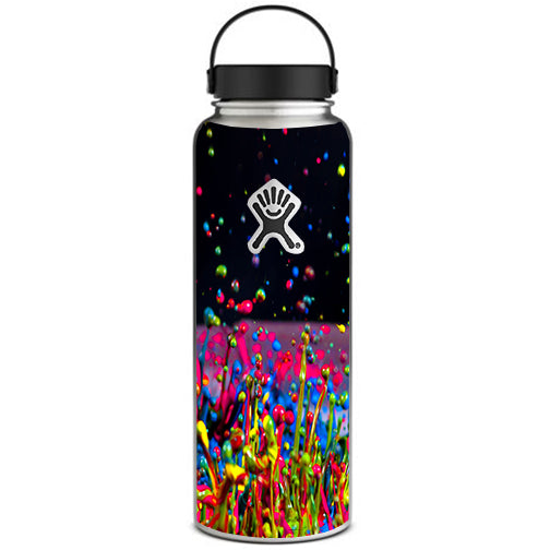  Splash Colorful Paint Hydroflask 40oz Wide Mouth Skin