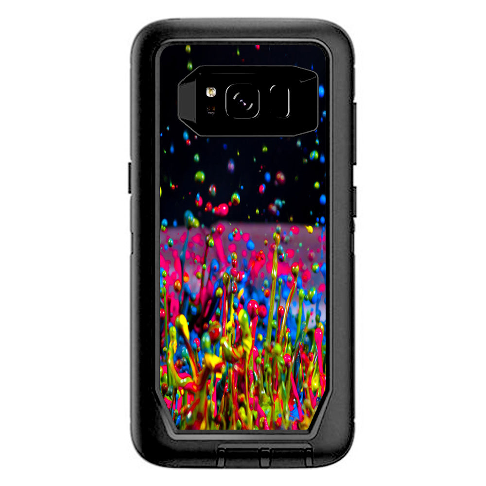  Splash Colorful Paint Otterbox Defender Samsung Galaxy S8 Skin