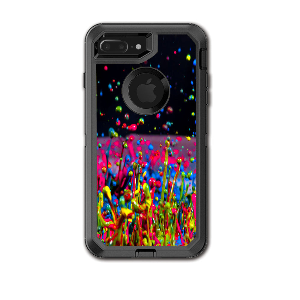  Splash Colorful Paint Otterbox Defender iPhone 7+ Plus or iPhone 8+ Plus Skin